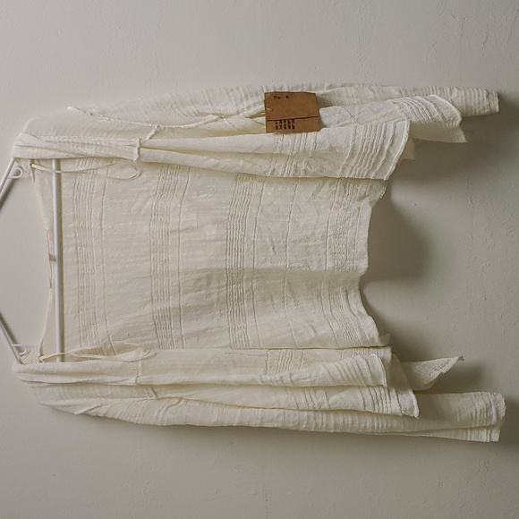 Rachel Roy Sweater Hoodie, Cardigan / Shrug, Aloha White, Size Medium, NWT - Picture 1 of 6